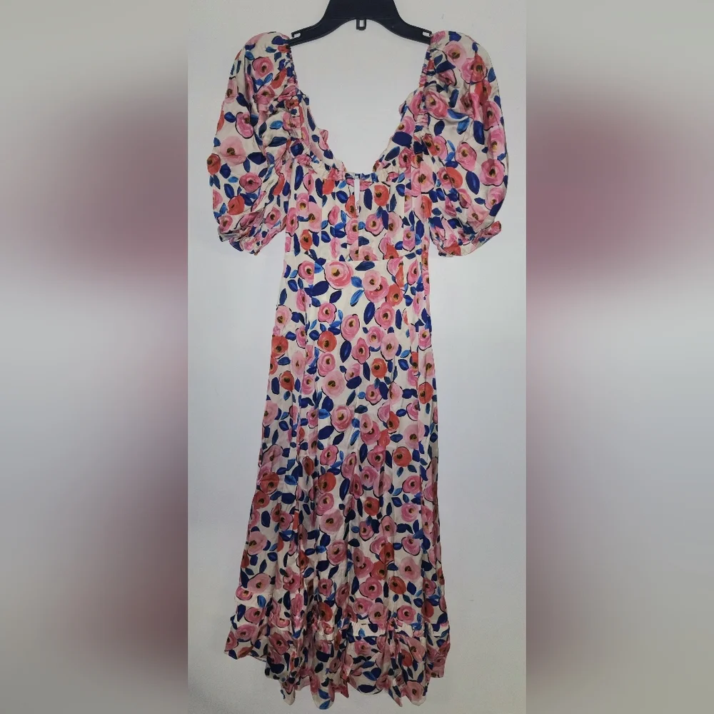 For Love & Lemons Gianna floral midi dress  Size XS - Picture 4 of 4